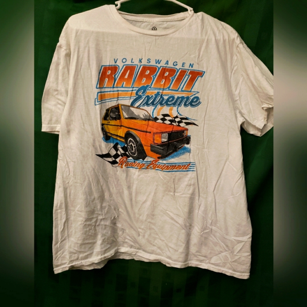XL White VW Racing Tee Shirt